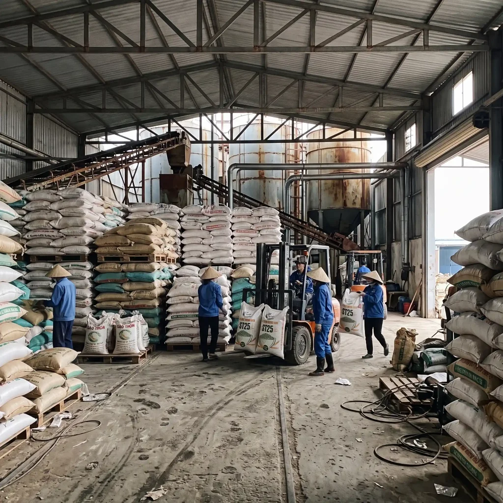 ảnh xưởng gạo Kavico