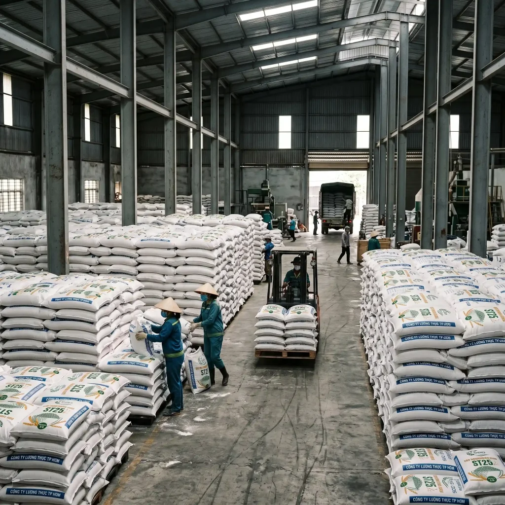 ảnh xưởng gạo Kavico